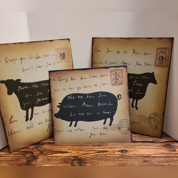 Other - BUNDLE 3/$15 Rustic French Country Metal Wall Art